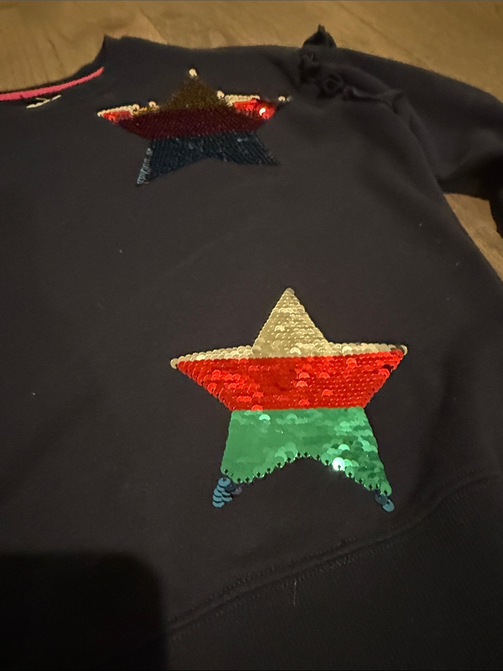 Girls Ruffle Trim Sweatshirt Set - Picture 3 of 11